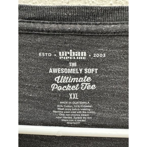 Urban Pipeline Mens Shirt Size XXL Gray Long Sleeve Soft Ultimate Pocket Tee - Picture 5 of 13